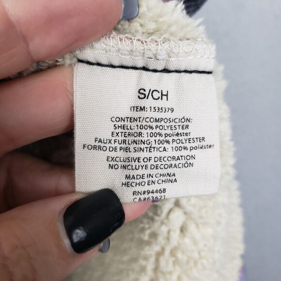 SAGE Collective Women's S Fuzzy Lined Plaid Shacket Purple Western Fall Casual - Picture 9 of 11